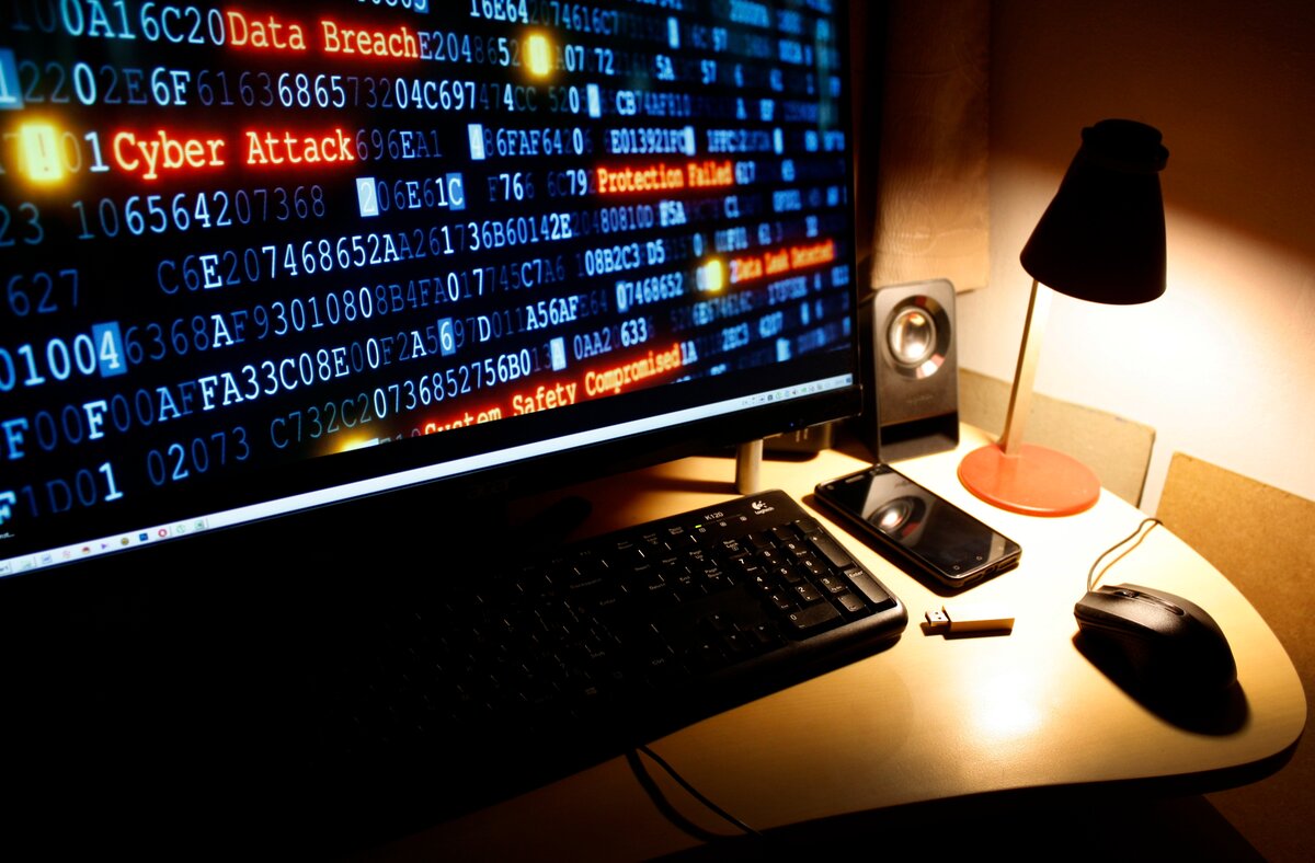 cyber crime cyber attacks hacking computer desktop