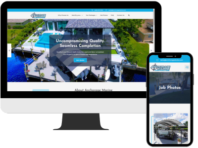 A website design for a florida pool and spa company.