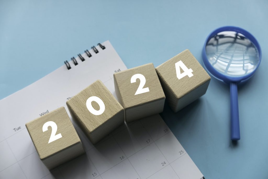 New year 2024 concept.